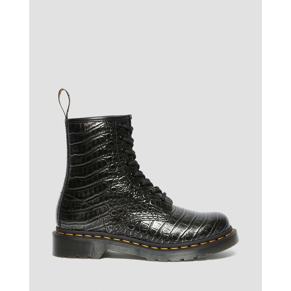 Doc martens bottines et boots 1460 wild croc emboss 27249029 noirW015001_2