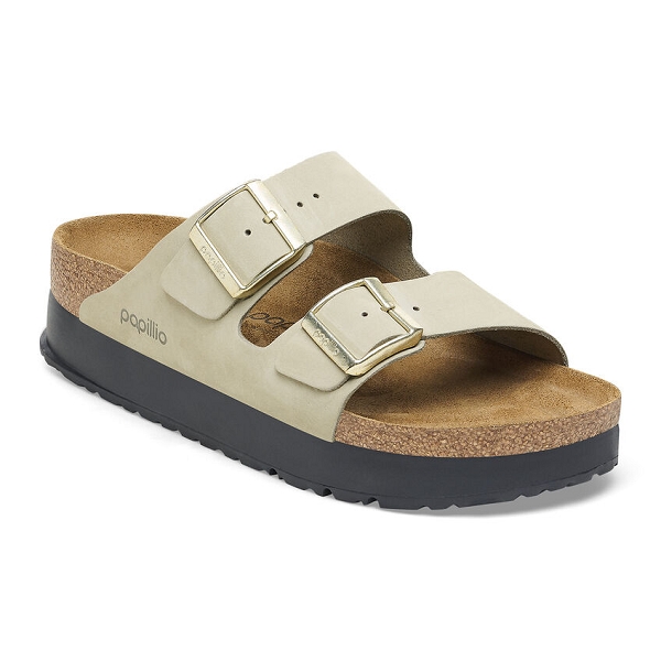 Birkenstock mules arizona platform 1026971 vert