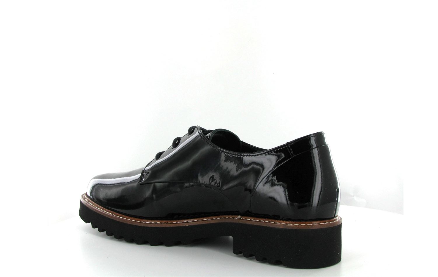 Mephisto Sabatina Oxford En Cuir Breveté Gris - Pointure 5.5 US / 35.5 EU - Neuf En Boîte