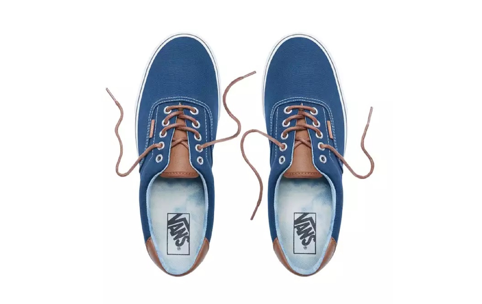Vans era bleu marron hotsell